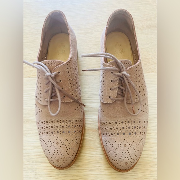 The Office Of Angela Scott Shoes - The Office of Angela Scott Dusty Rose Oxford Shoes